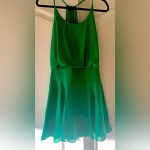 Green spring dress with zip  brand new